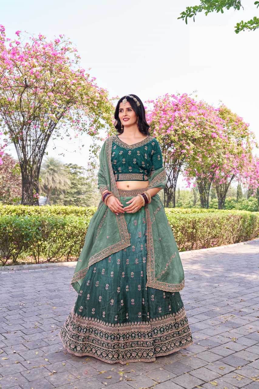 Soft Gold Crush Rajwada Lehenga for Festive Elegance - MYLUXURY LANE ENTERPRISE